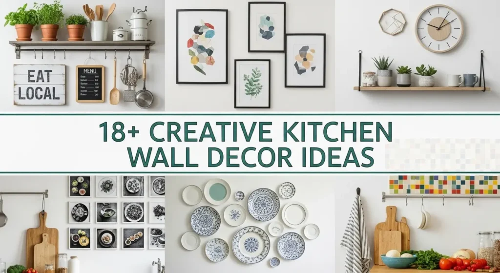 18+ Creative Kitchen Wall Decor Ideas From Functional to Fabulous