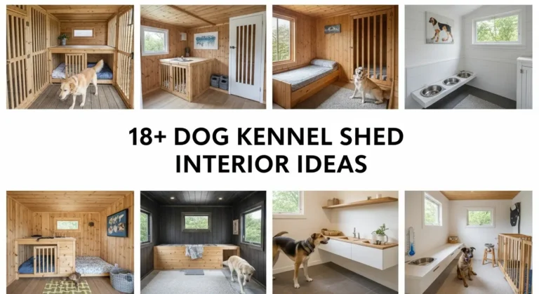 18+ Dog Kennel Shed Interior Ideas to Upgrade Your Pet’s Comfort