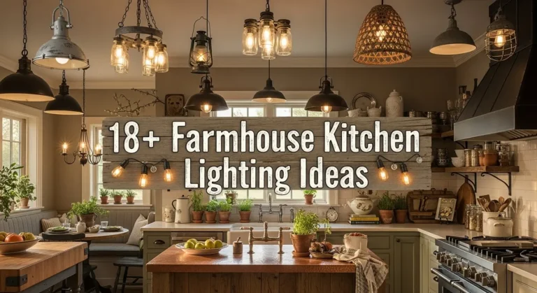 18+ Farmhouse Kitchen Lighting Ideas That Add Rustic Charm