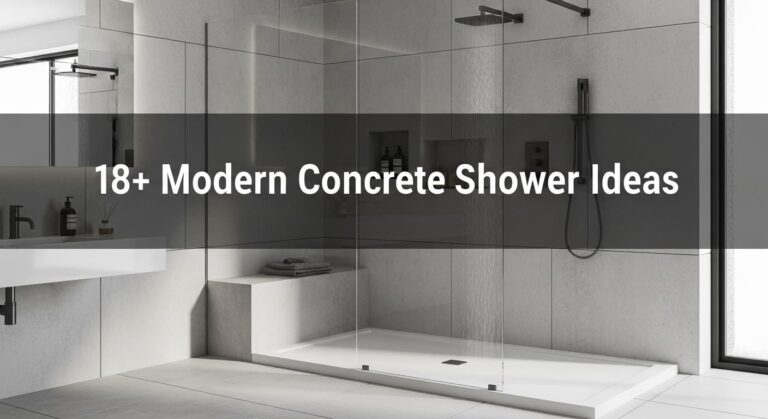 18+ Modern Concrete Shower Ideas That Redefine Bathroom Luxury