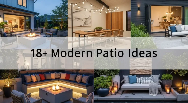 18+ Modern Patio Ideas That Transform Your Outdoor Space Into a Stylish Retreat