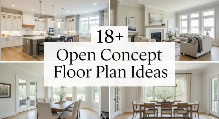 18+ Open Concept Floor Plan Ideas Balancing Privacy and Openness