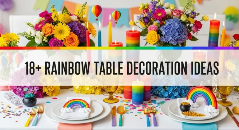18+ Rainbow Table Decoration Ideas That Dazzle
