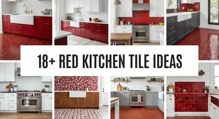 18+ Red Kitchen Tile Ideas to Add Warmth and Character to Your Home