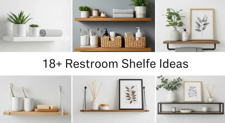 18+ Restroom Shelf Ideas to Maximize Storage in Small Bathroom Spaces