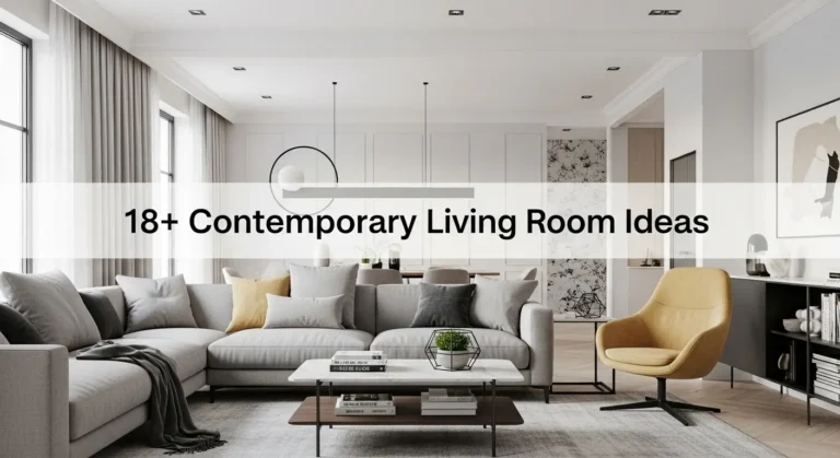 18+ Stunning Contemporary Living Room Ideas for Modern Homes