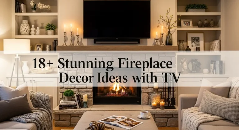 18+ Stunning Fireplace Decor Ideas with TV That Transform Your Living Room