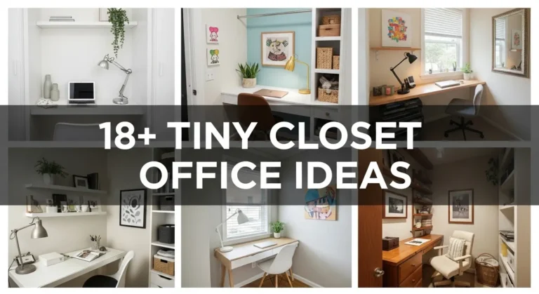18+ Tiny Closet Office Ideas for Cozy Workspaces