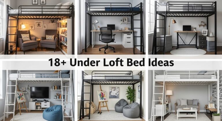 18+ Under Loft Bed Ideas That Make Small Rooms Feel Spacious