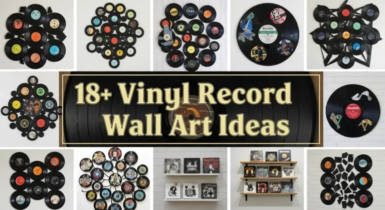 18+ Vinyl Record Wall Art Ideas for Vintage Vibes