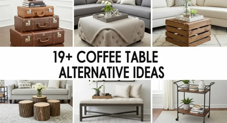 19+ Coffee Table Alternative Ideas for Modern Living