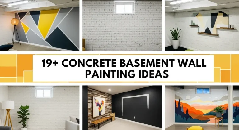 19+ Concrete Basement Wall Painting Ideas That Hide Imperfections