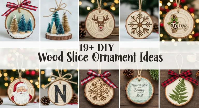 19+ DIY Wood Slice Ornament Ideas for a Cozy Christmas