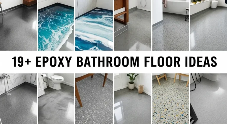 19+ Epoxy Bathroom Floor Ideas for Modern Homes