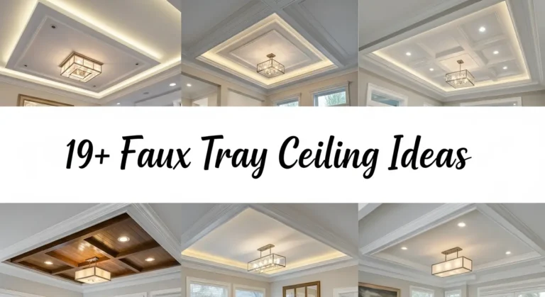 19+ Faux Tray Ceiling Ideas That Add Value to Your Home