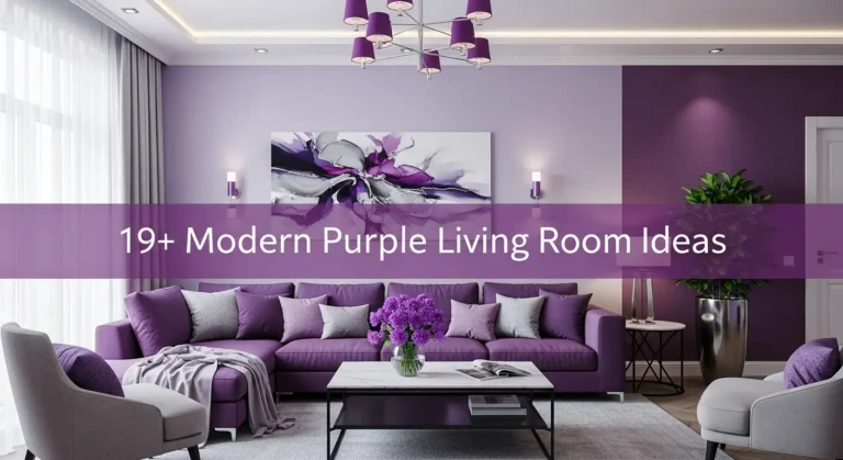19+ Modern Purple Living Room Ideas That Balance Color and Style