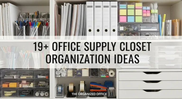 19+ Office Supply Closet Organization Ideas That Boost Team Productivity