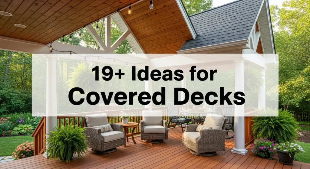 19+ Stunning Ideas for Covered Decks That Add Value to Your Home