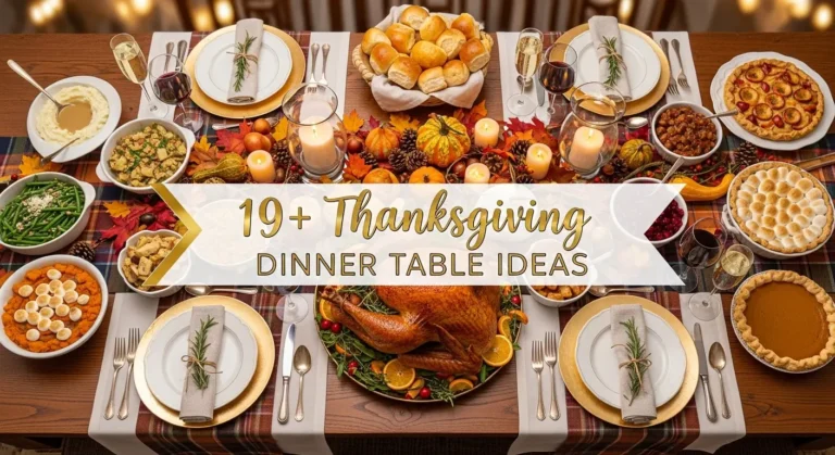 19+ Thanksgiving Dinner Table Ideas That Look Effortless