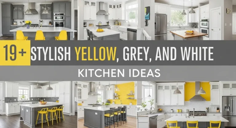 19+ Yellow, Grey, and White Kitchen Ideas for Contemporary Homes
