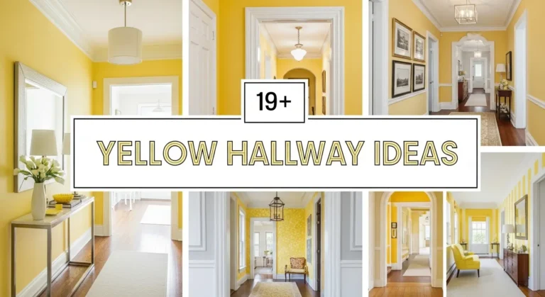 19+ Yellow Hallway Ideas That Will Make Your Entrance Unforgettable