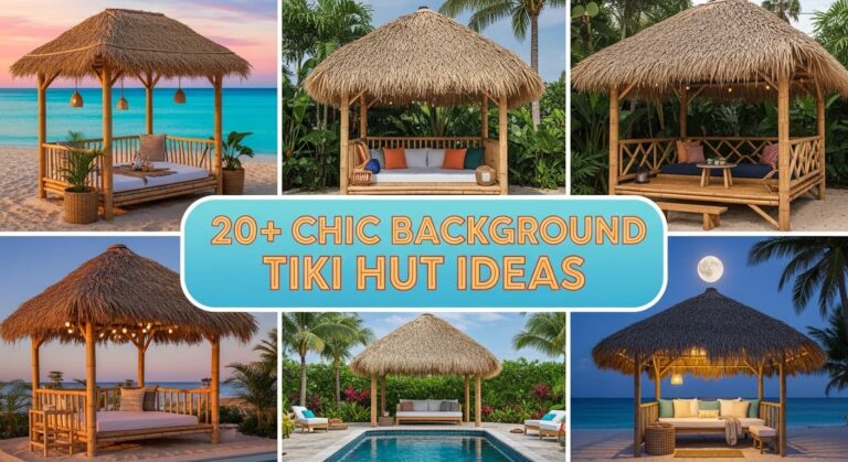 20+ Chic Background Tiki Hut Ideas for Backyard Paradise
