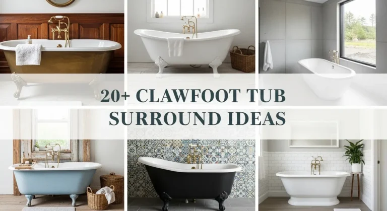 20+ Clawfoot Tub Surround Ideas to Transform Your Bathroom Into a Spa Oasis