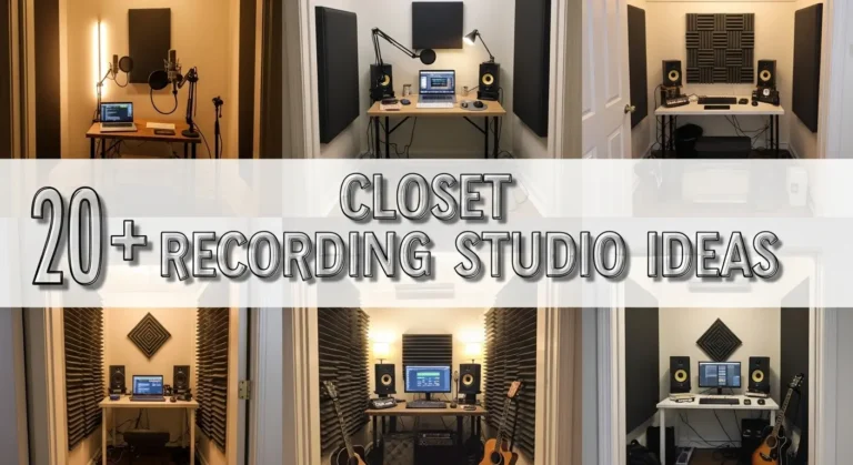 20+ Closet Recording Studio Ideas for Podcasters and Voice Artists
