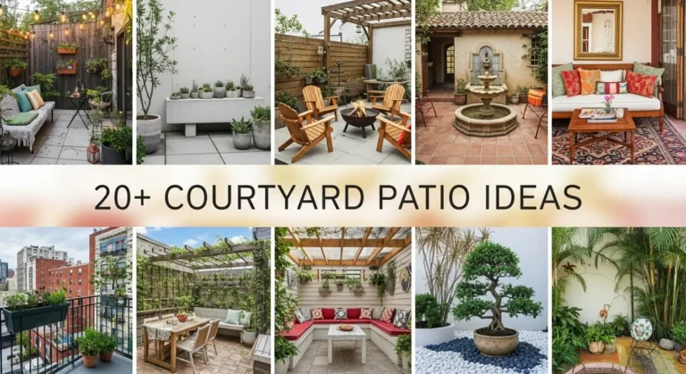 20+ Courtyard Patio Ideas to Transform Your Outdoor Space