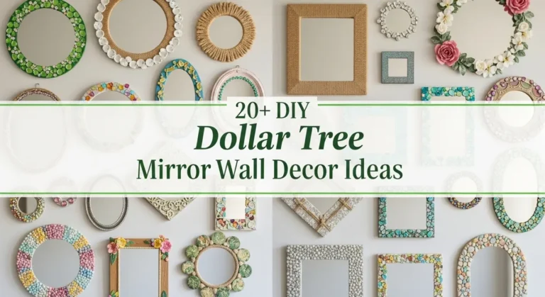 20+ DIY Dollar Tree Mirror Wall Decor Ideas for Gallery Walls