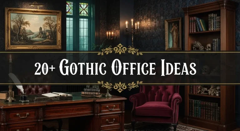 20+ Gothic Office Ideas to Transform Your Boring Workspace