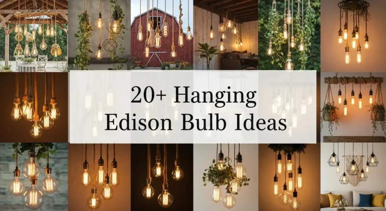 20+ Hanging Edison Bulb Ideas for Every Room in Your Home