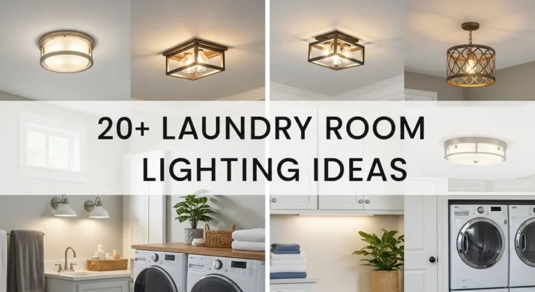 20+ Laundry Room Lighting Ideas for Better Visibility