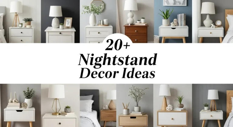 20+ Nightstand Decor Ideas to Transform Your Bedroom Into a Stylish Retreat