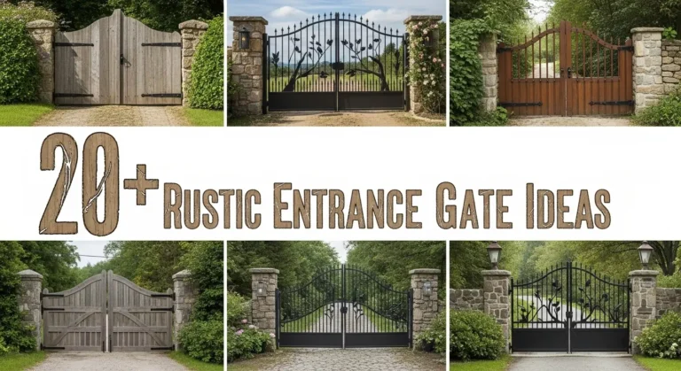 20+ Rustic Entrance Gate Ideas for Your Dream Driveway