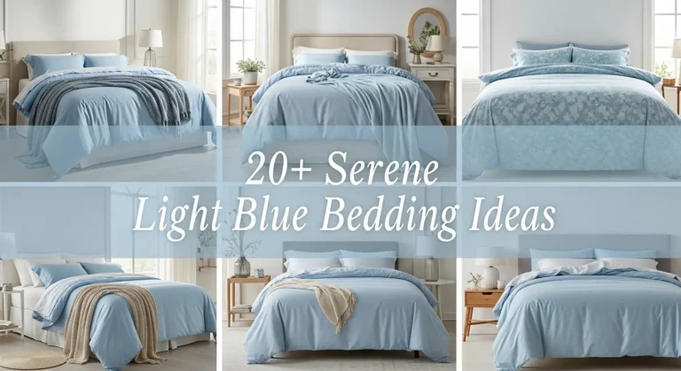 20+ Serene Light Blue Bedding Ideas to Transform Your Bedroom Into a Peaceful Retreat
