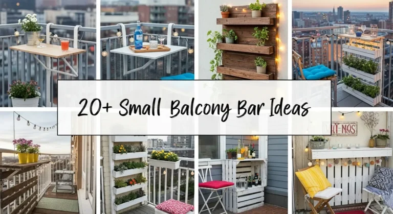 20+ Small Balcony Bar Ideas to Maximize Your Outdoor Space