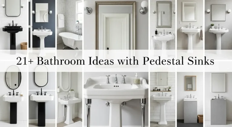 21+ Bathroom with Pedestal Sinks Ideas for Elegant Spaces