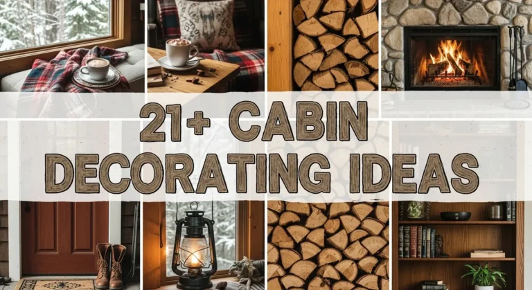 21+ Cabin Decorating Ideas Using Natural Materials and Textures