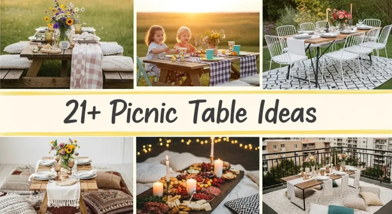 21+ Creative Picnic Table Ideas to Transform Your Outdoor Dining Experience