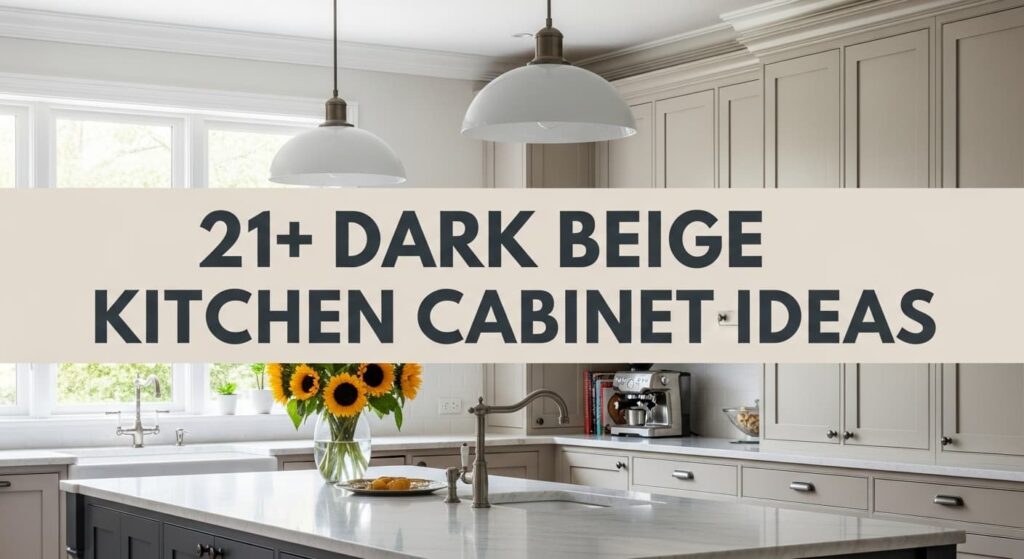 21+ Dark Beige Kitchen Cabinet Ideas Classic Beauty for Modern Living