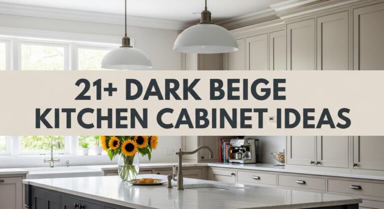 21+ Dark Beige Kitchen Cabinet Ideas Classic Beauty for Modern Living