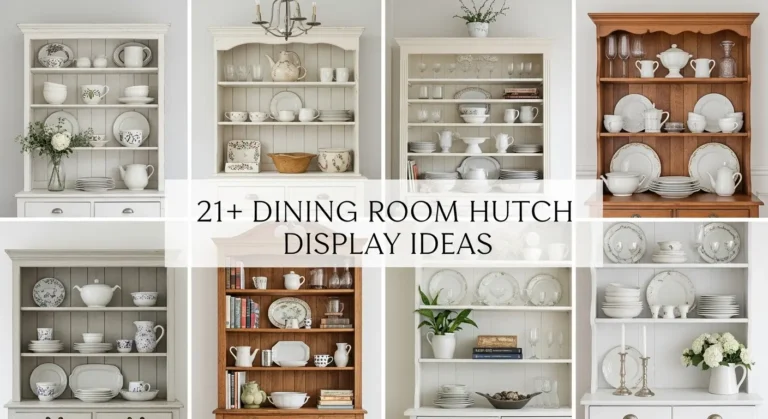 21+ Elegant Dining Room Hutch Display Ideas to Showcase Your Style