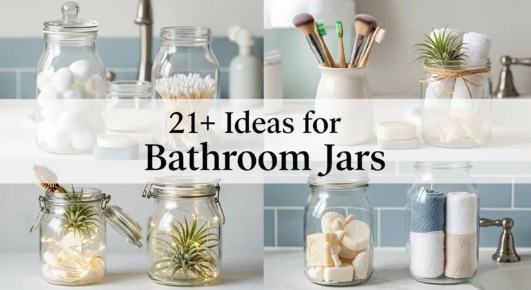 21+ Ideas for Bathroom Jars to Organize Every Essential