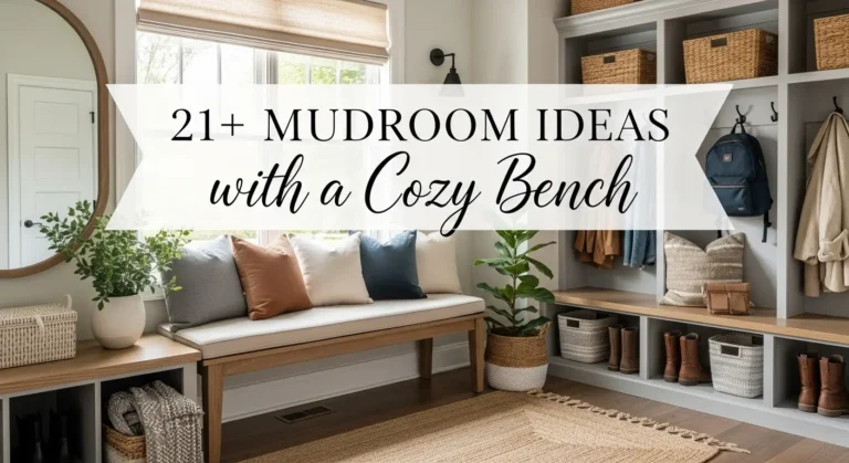 21+ Mudroom Ideas with a Cozy Bench to Transform Your Entryway