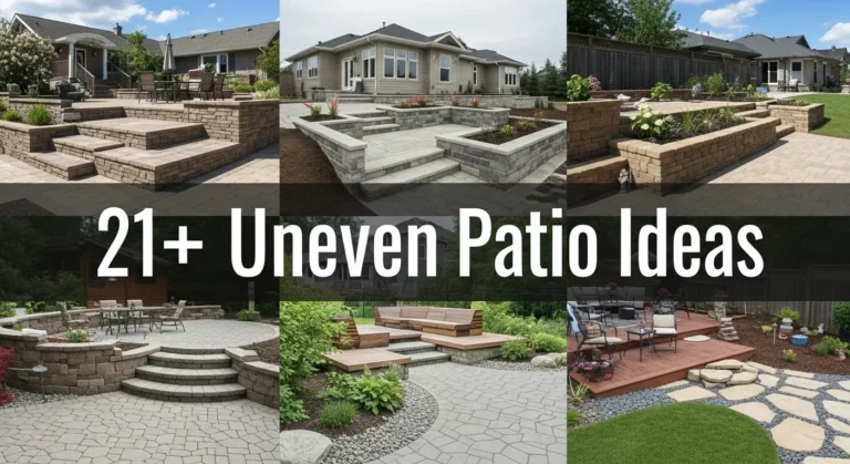 21+ Natural Stone Uneven Patio Ideas for Rustic Appeal
