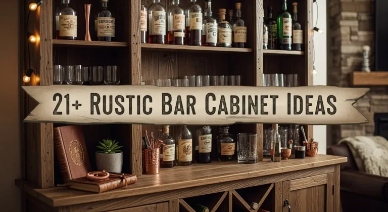 21+ Rustic Bar Cabinet Ideas That Double as Beautiful Storage Solutions