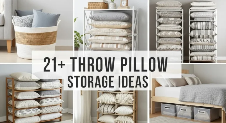 21+ Space-Saving Throw Pillow Storage Ideas for Small Homes