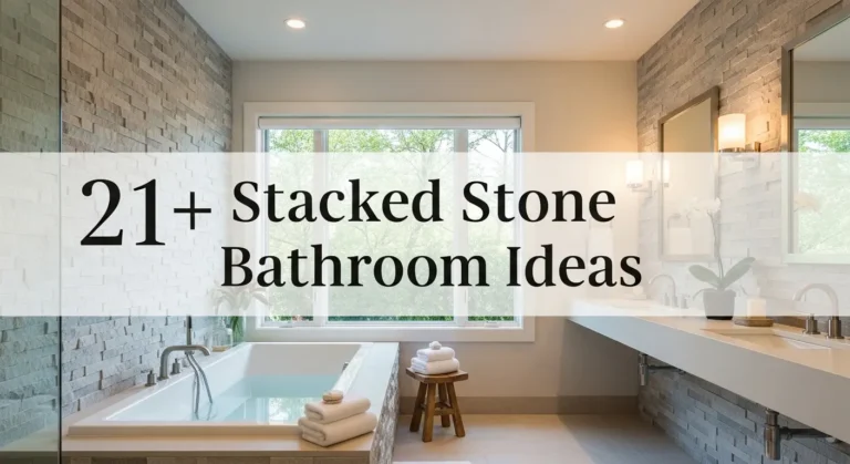 21+ Stacked Stone Bathroom Ideas From Rustic to Modern Luxury