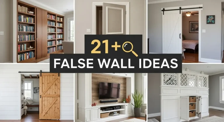 21+ Stunning False Wall Ideas for Modern Living Spaces